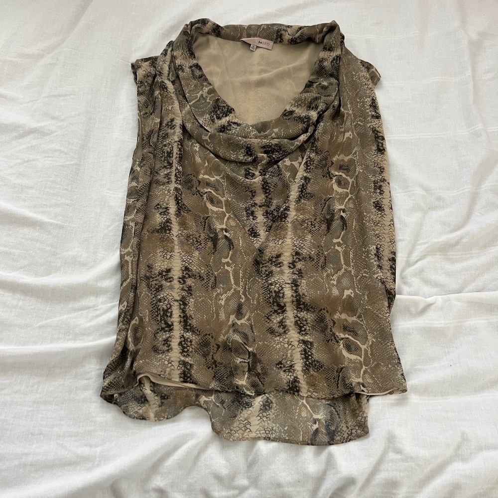 Heed Cowl neck snake print blouse
